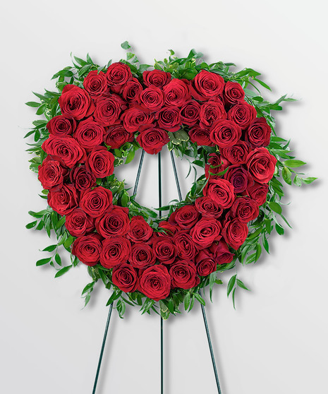 Ruby Rose Heart Display